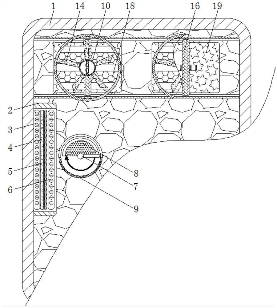 Moisture-proof dehumidification device for electric appliance cabinet