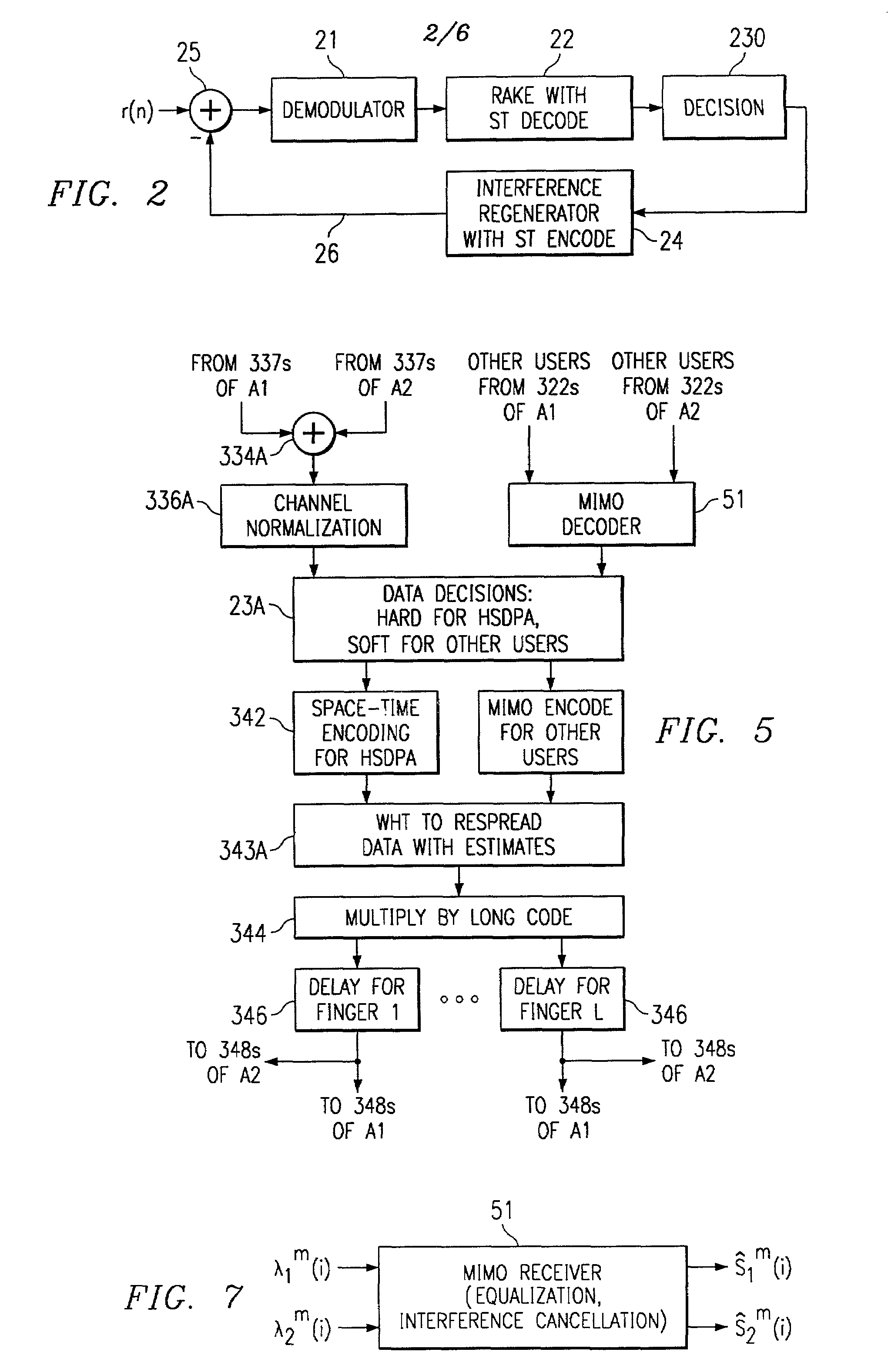 Multi-path interference cancellation for transmit diversity