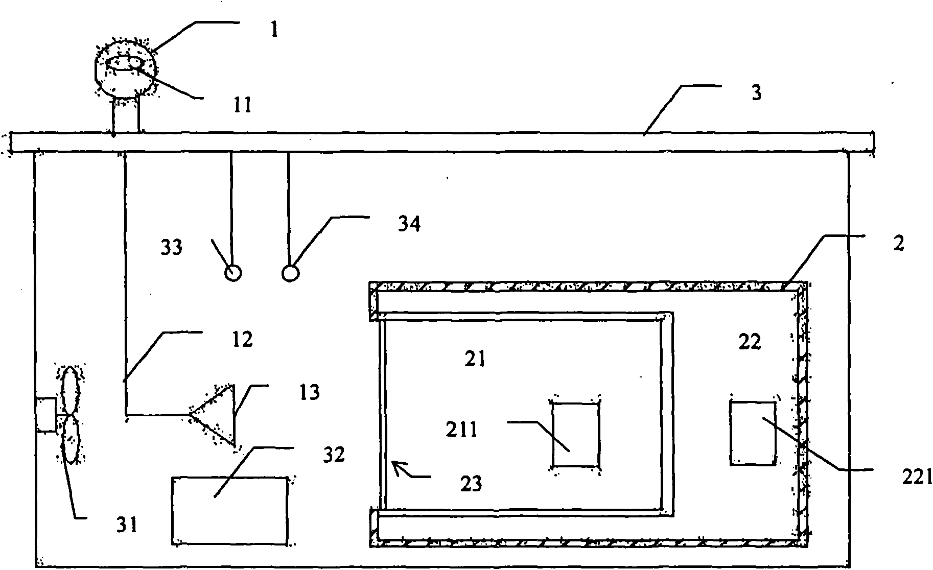 Equipment and method for detecting energy-saving effect of building sun-shading device using imported sunlight