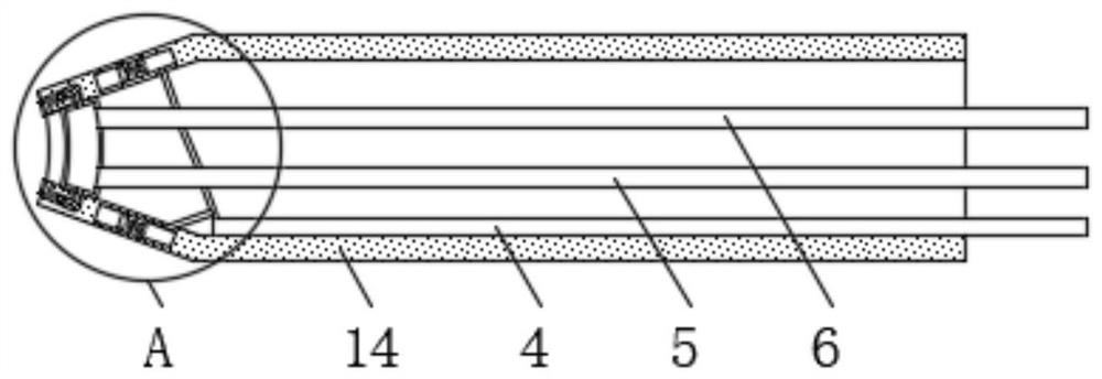 Laparoscope assembly with endoscope heating function and capable of absorbing smoke