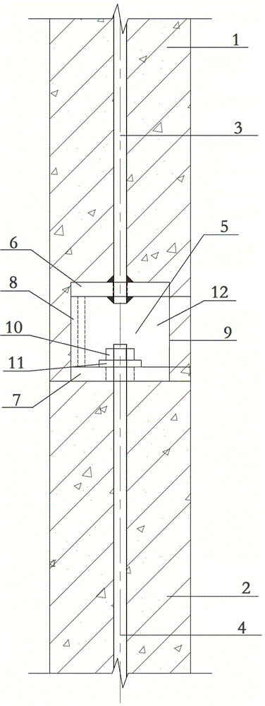 Steel bar connection structure of prefabricated parts