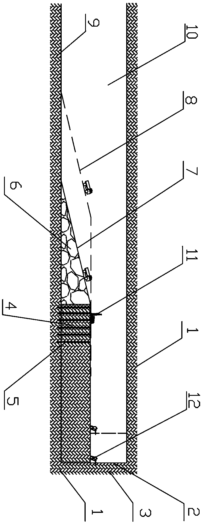 The Construction Method of Squeezing Blasting and Road Repairing without Protective Layer on the Full Section of the Bench in the Lower Tunnel