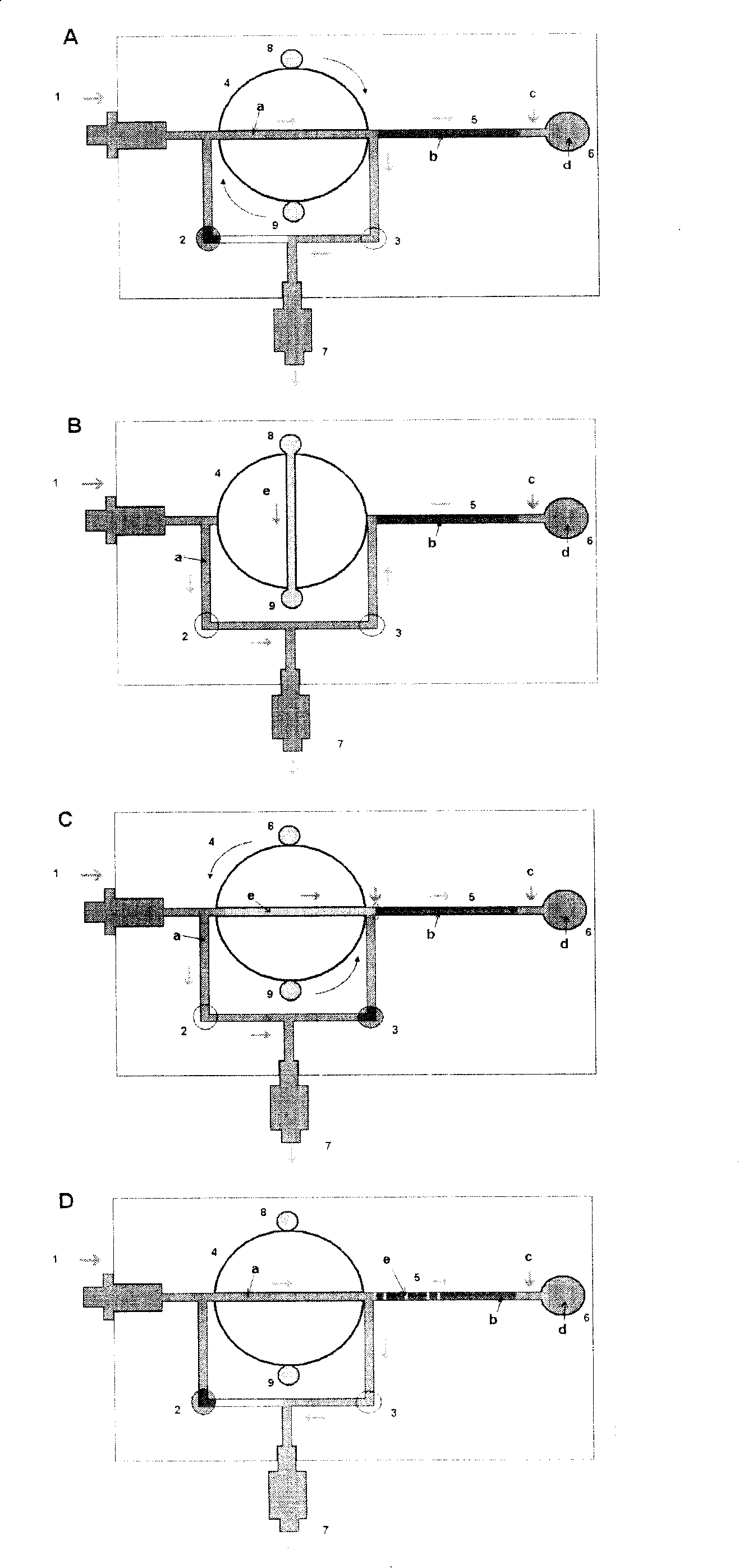Large volume sample injection method and special chip in micro-current-control chip