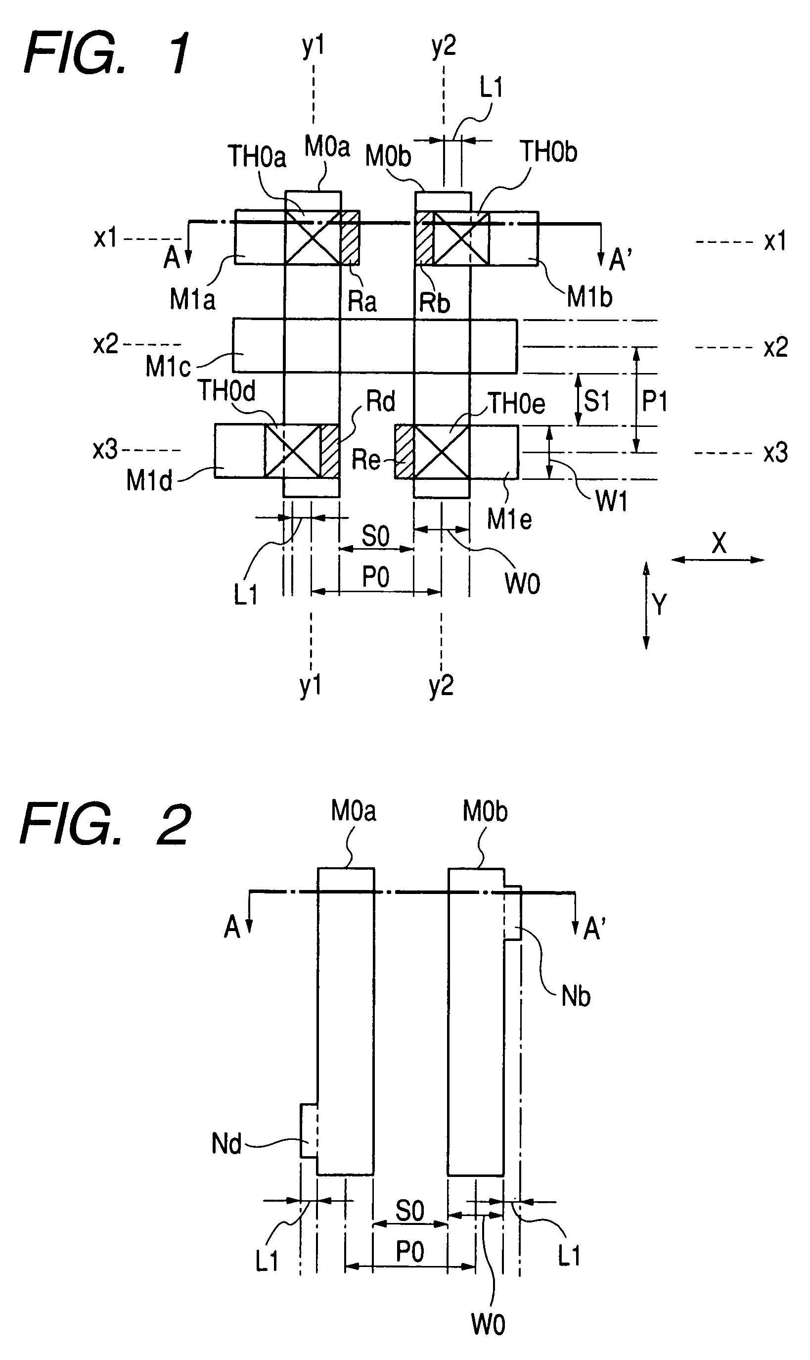 Semiconductor device with improved wiring arrangement utilizing a projecting portion and a method of manufacturing the same