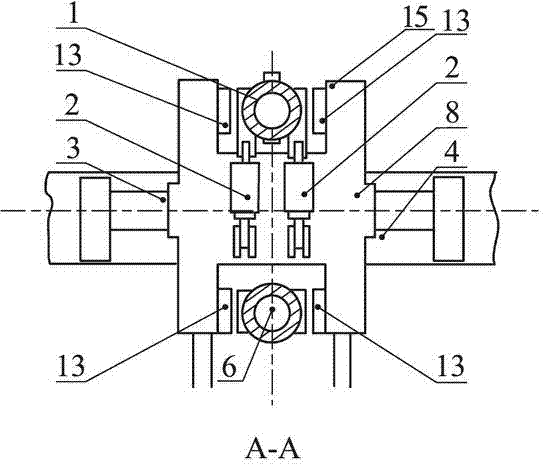 Direction-adjusting device for open-type full-section hard rock tunneling machine