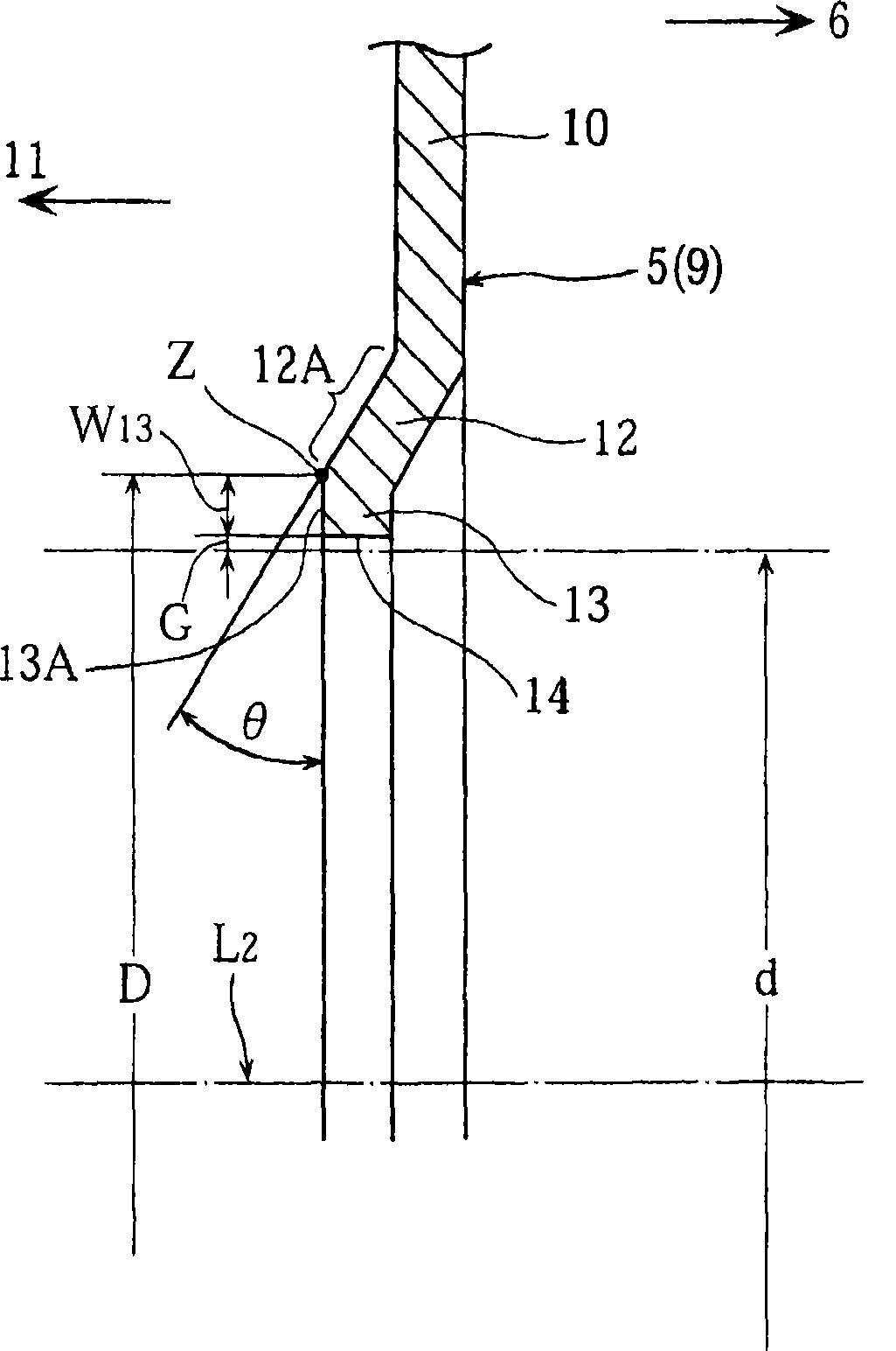 Sealing device for rotary shaft