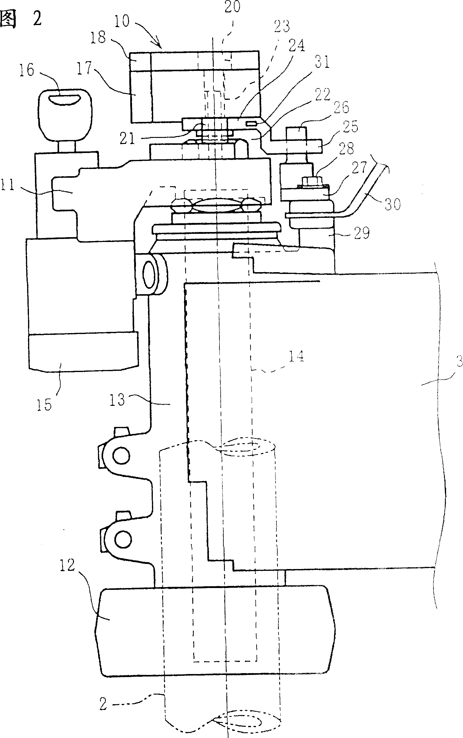 Steering shock-absorbing device