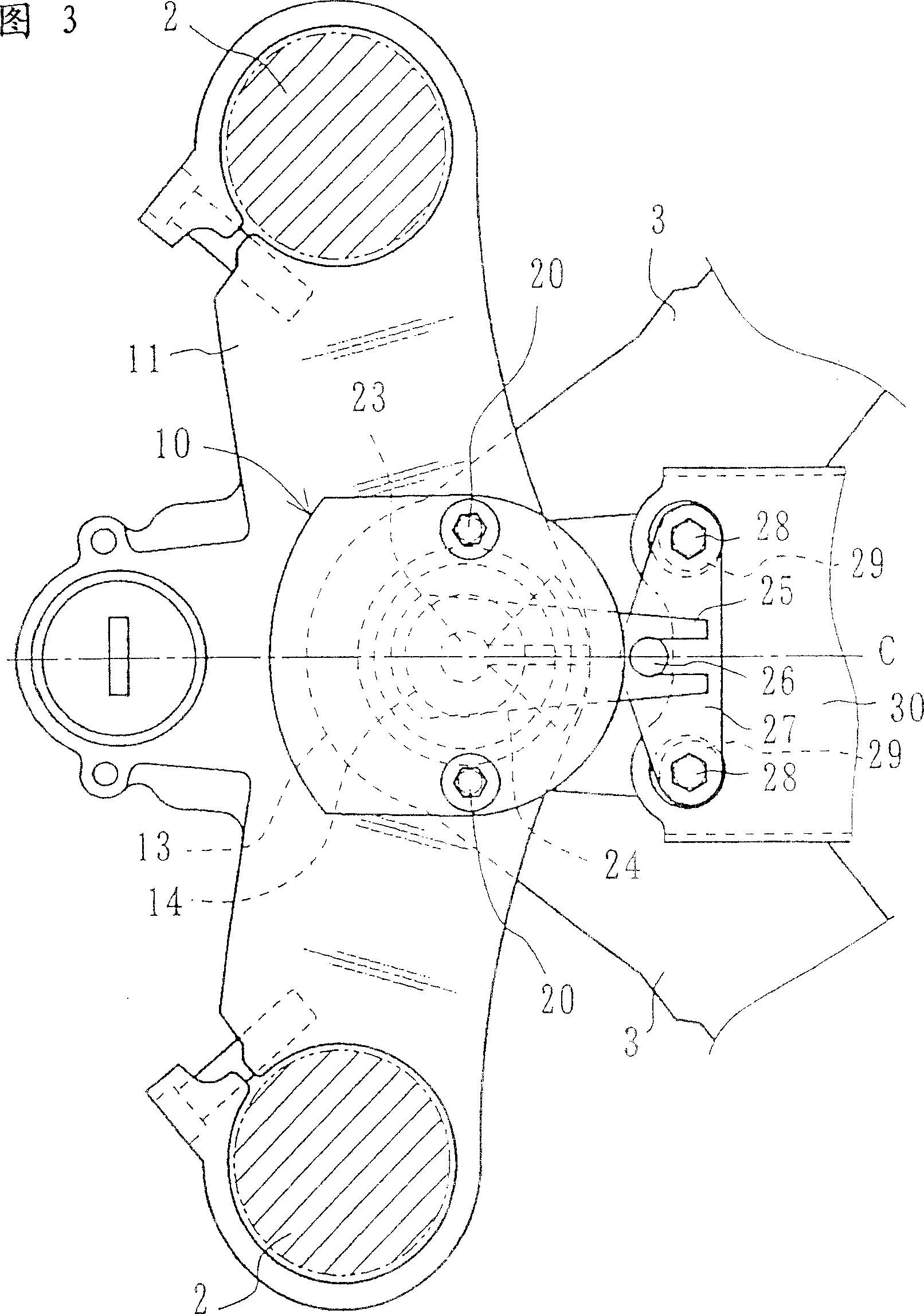 Steering shock-absorbing device