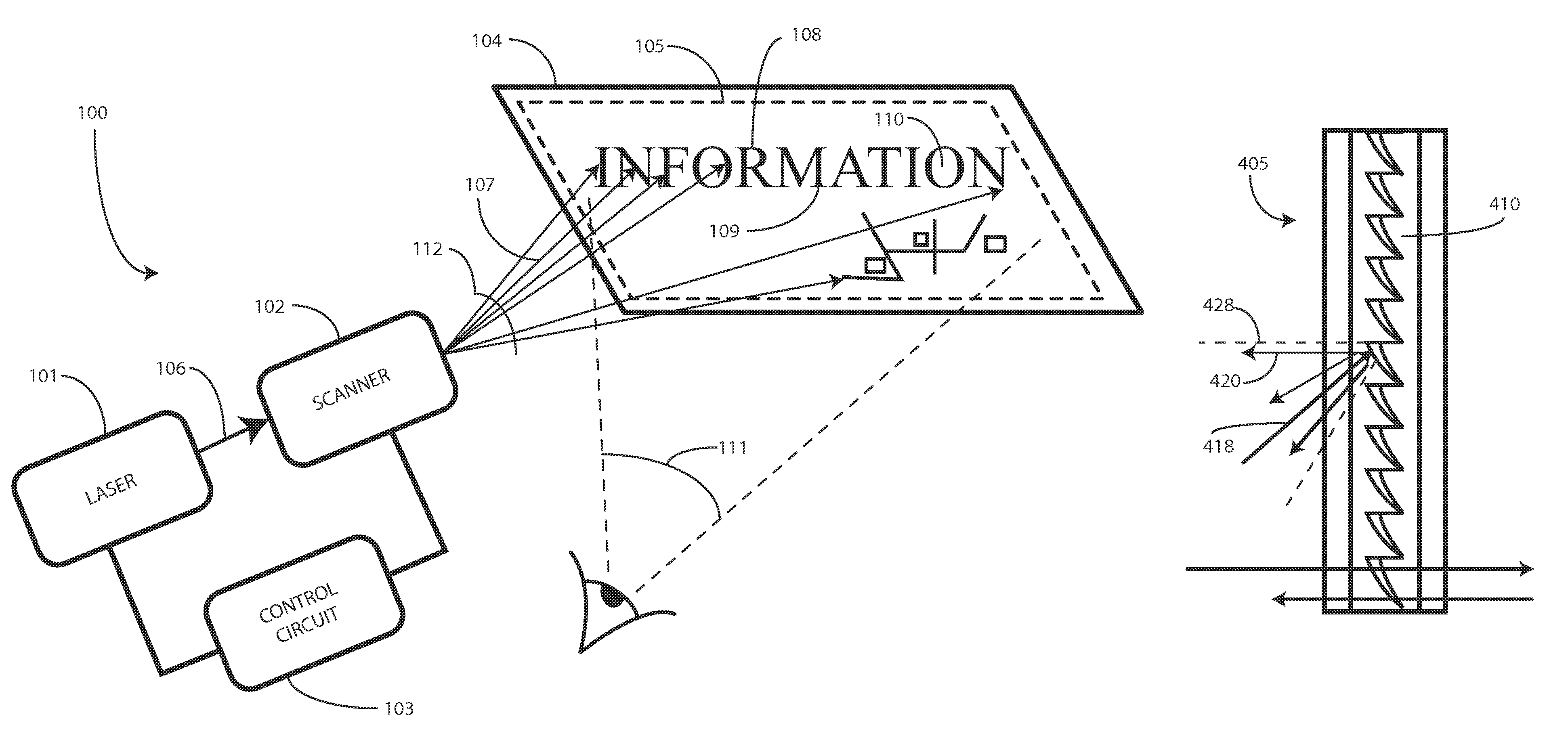 Wide field of view head-up display system