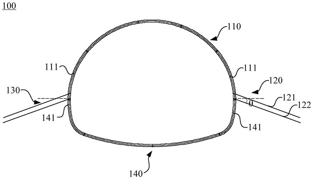 Tunnel Support Structure and Tunnel Support Construction Method