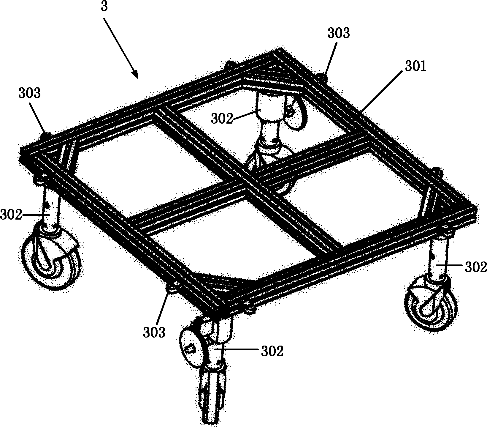 Omnidirectional mobile device for electric wheelchair