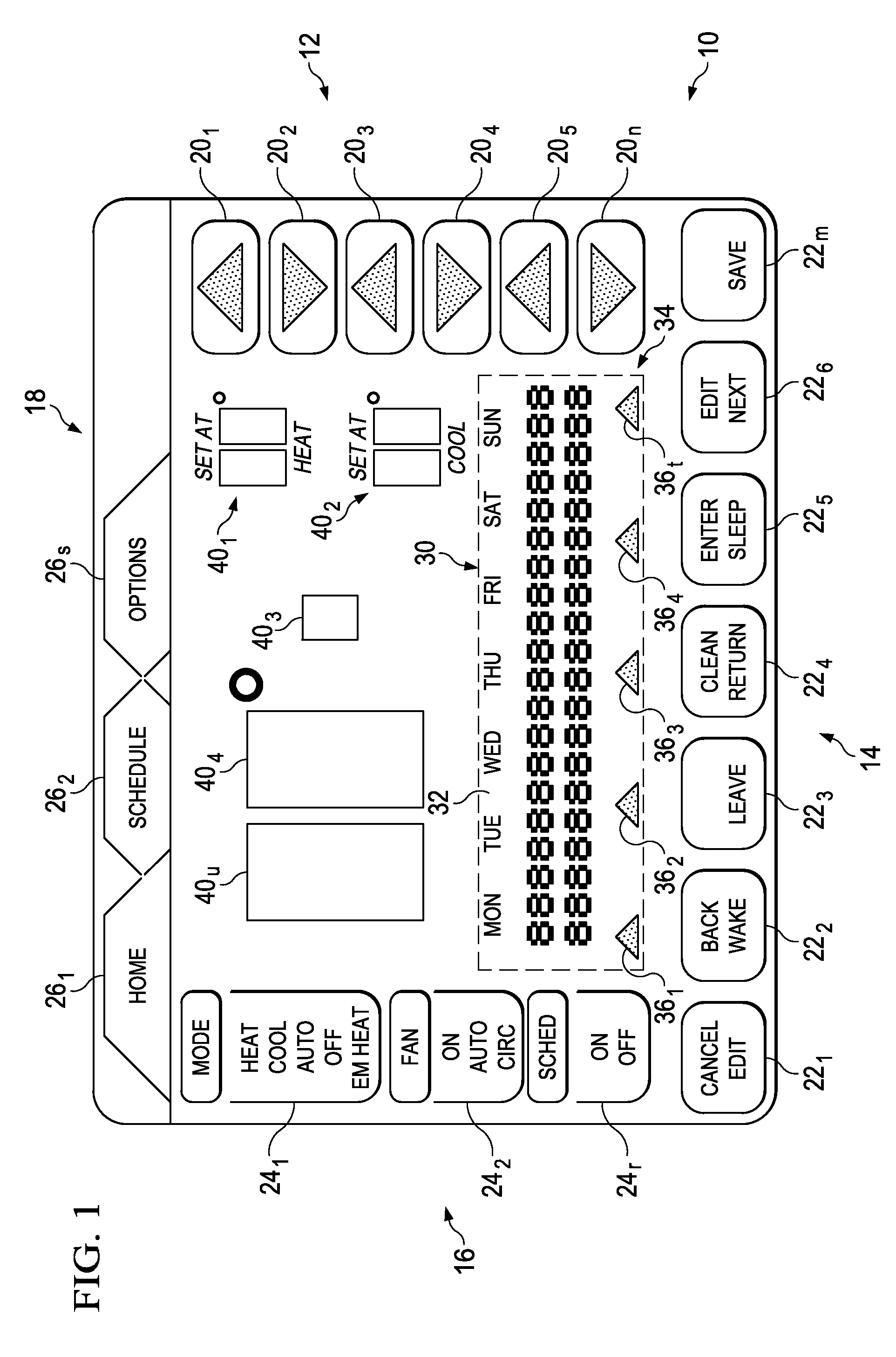 Display apparatus and method having textual system status message display capability for an enviromental control system