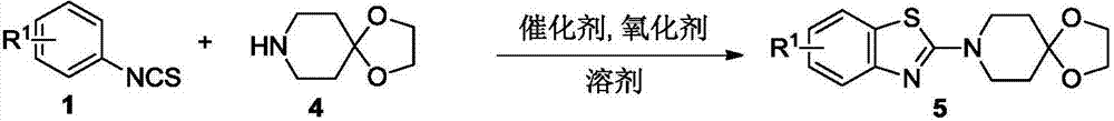 Synthesis method of benzothiazole-nitrogen-containing heterocyclic ring hybrid