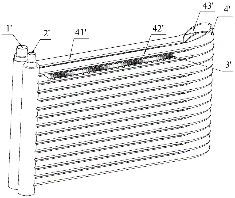 Flat tube, heat exchanger and bending method of flat tube