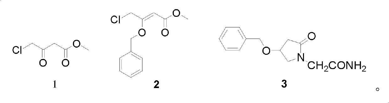 2-(4- OBzl-2-oxo-2,5-pyrroline-1-yl)-acetamide and synthesis and application thereof