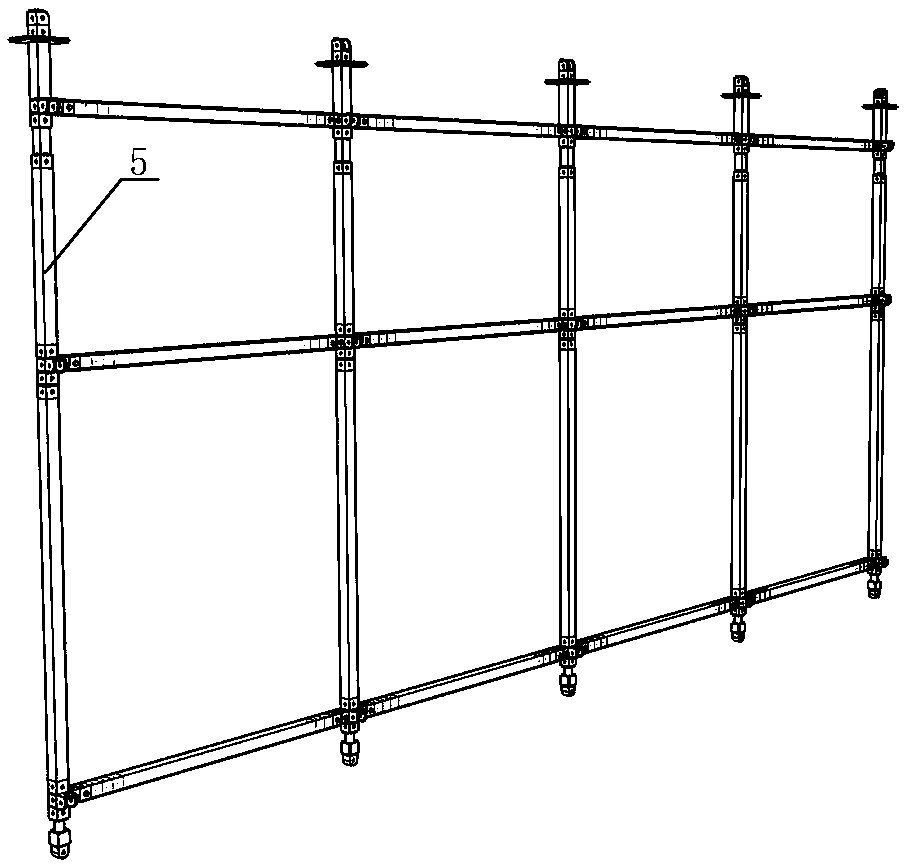 Frame structure formwork, assembled and spliced frame structure formwork and stereo frame structure formwork thereof