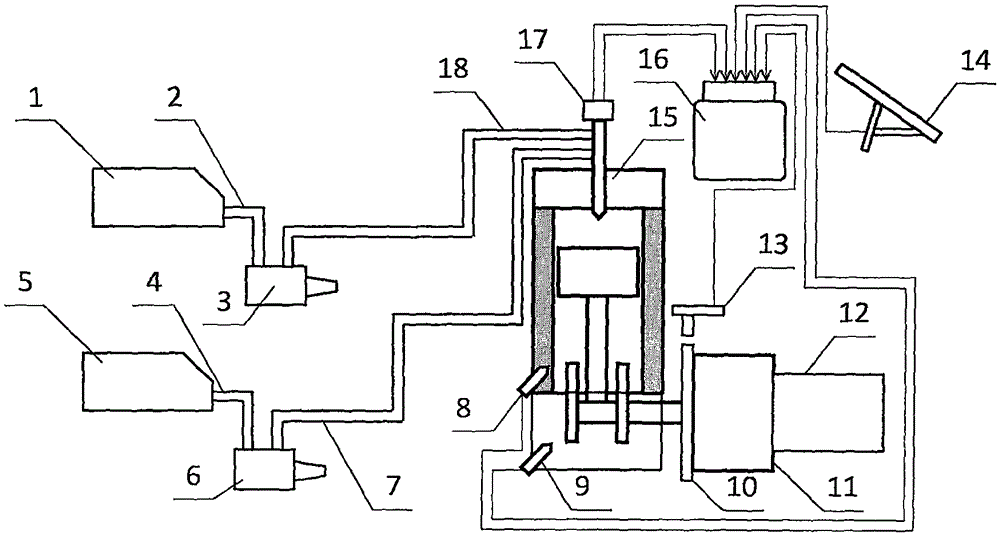 Dual-fuel unitized engine, fuel oil control method and power device