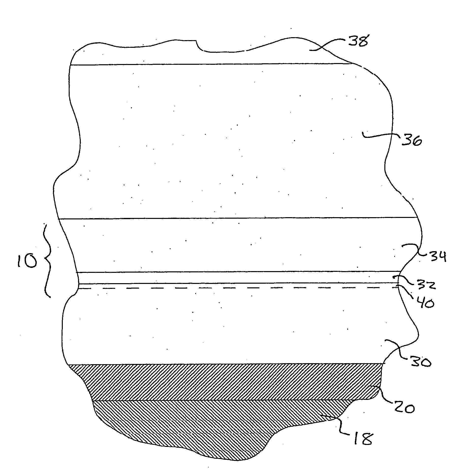 Nitride and polysilicon interface with titanium layer
