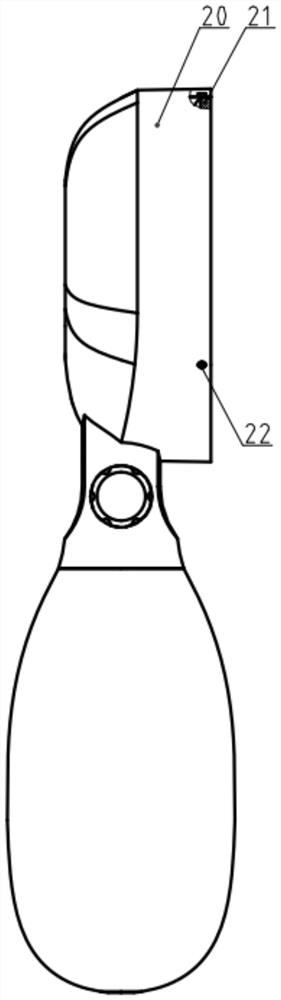 Integrated hand-held sphygmomanometer with hollowed-out dial plate