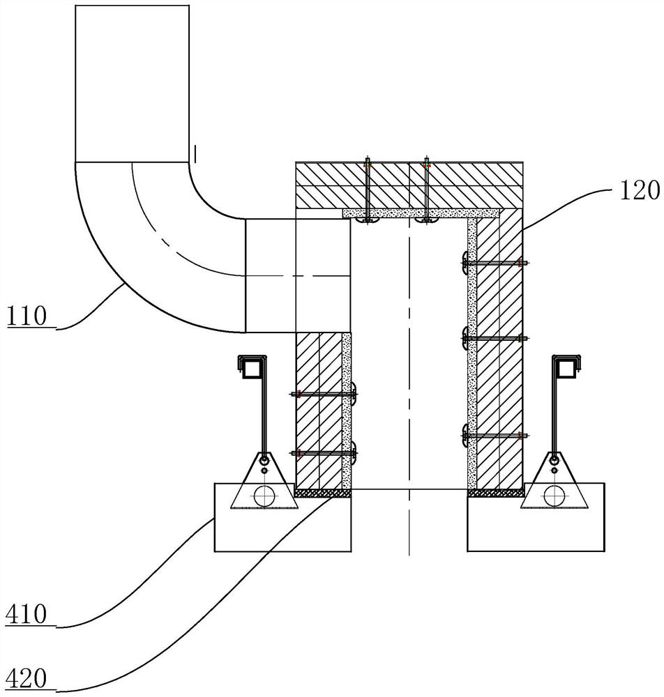 Structure for independently controlling smoke exhaust of kiln
