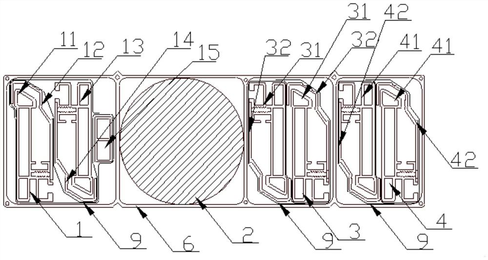 A flexible screen packaging structure for projection television