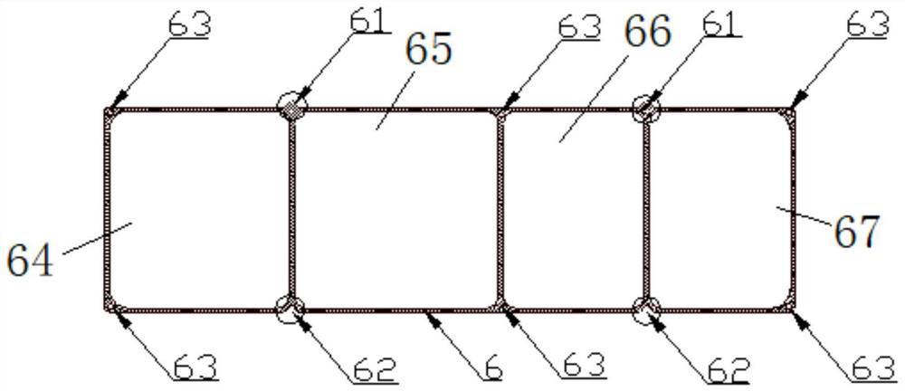 A flexible screen packaging structure for projection television