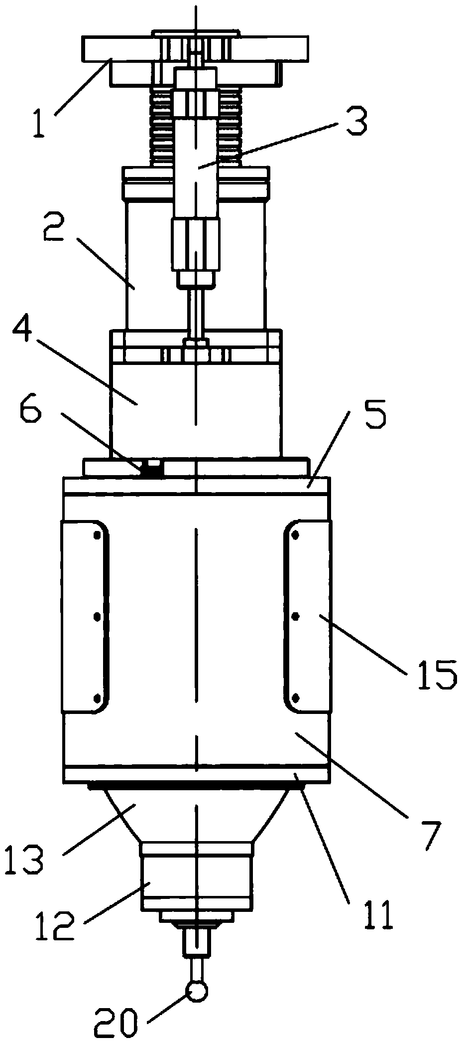 Constant force grinding and polishing head mechanism