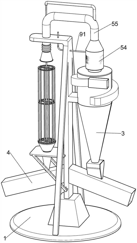 Bag type dust removal device for flue gas treatment