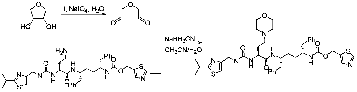 A kind of synthetic method of cobicistat