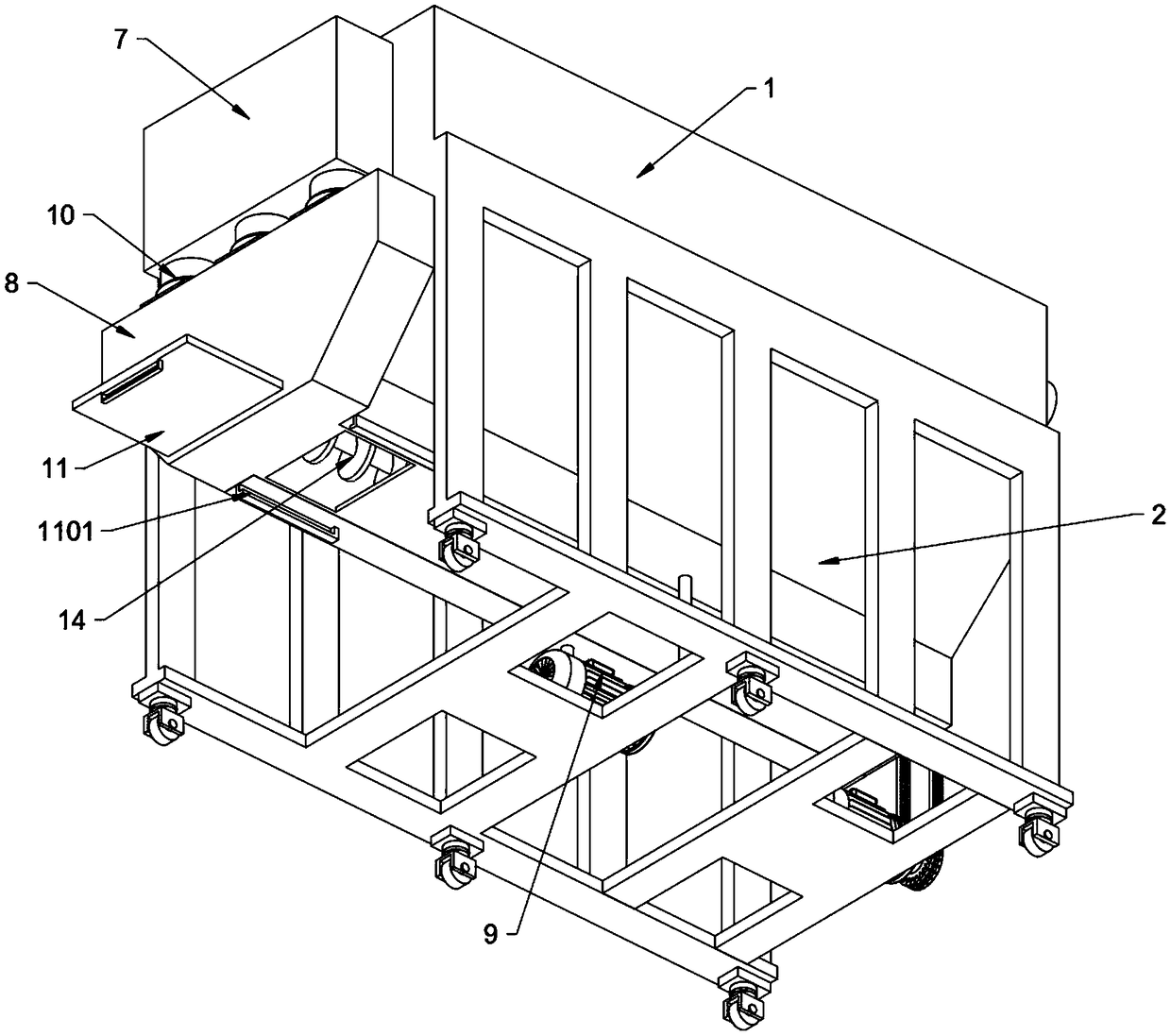 Grain matched drying device for agricultural production