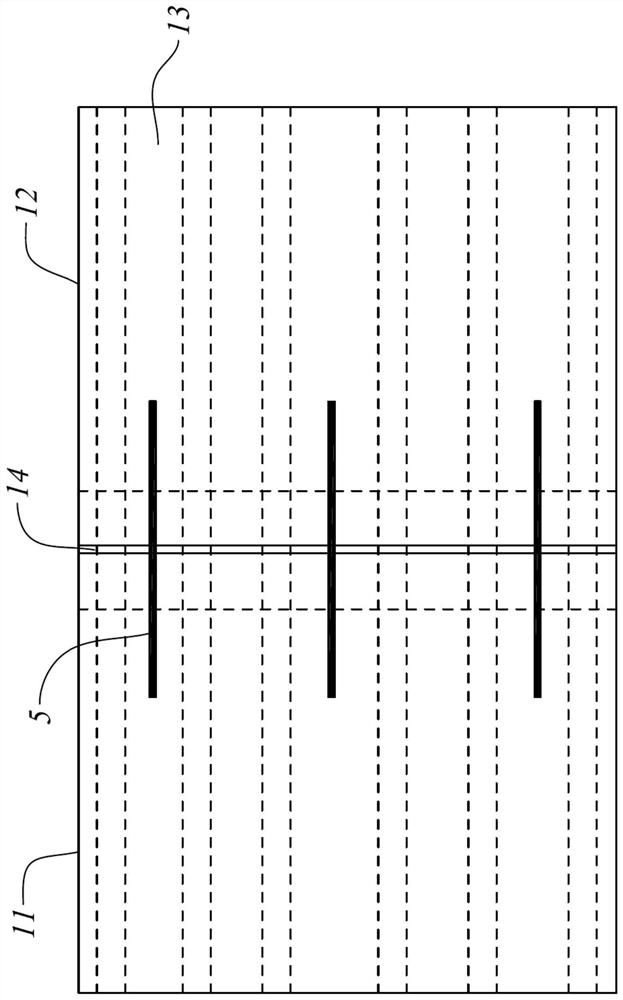 Connection structure of prefabricated slab and bay beam and its construction method