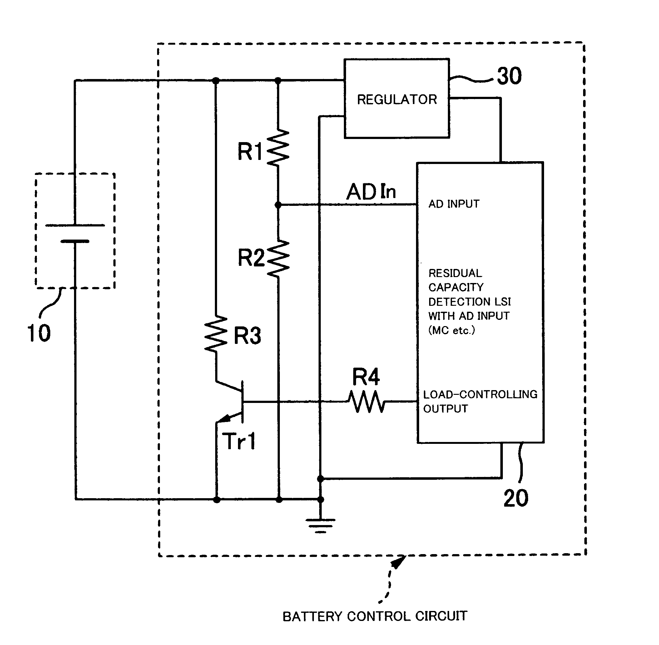 Battery control circuit and electronic device