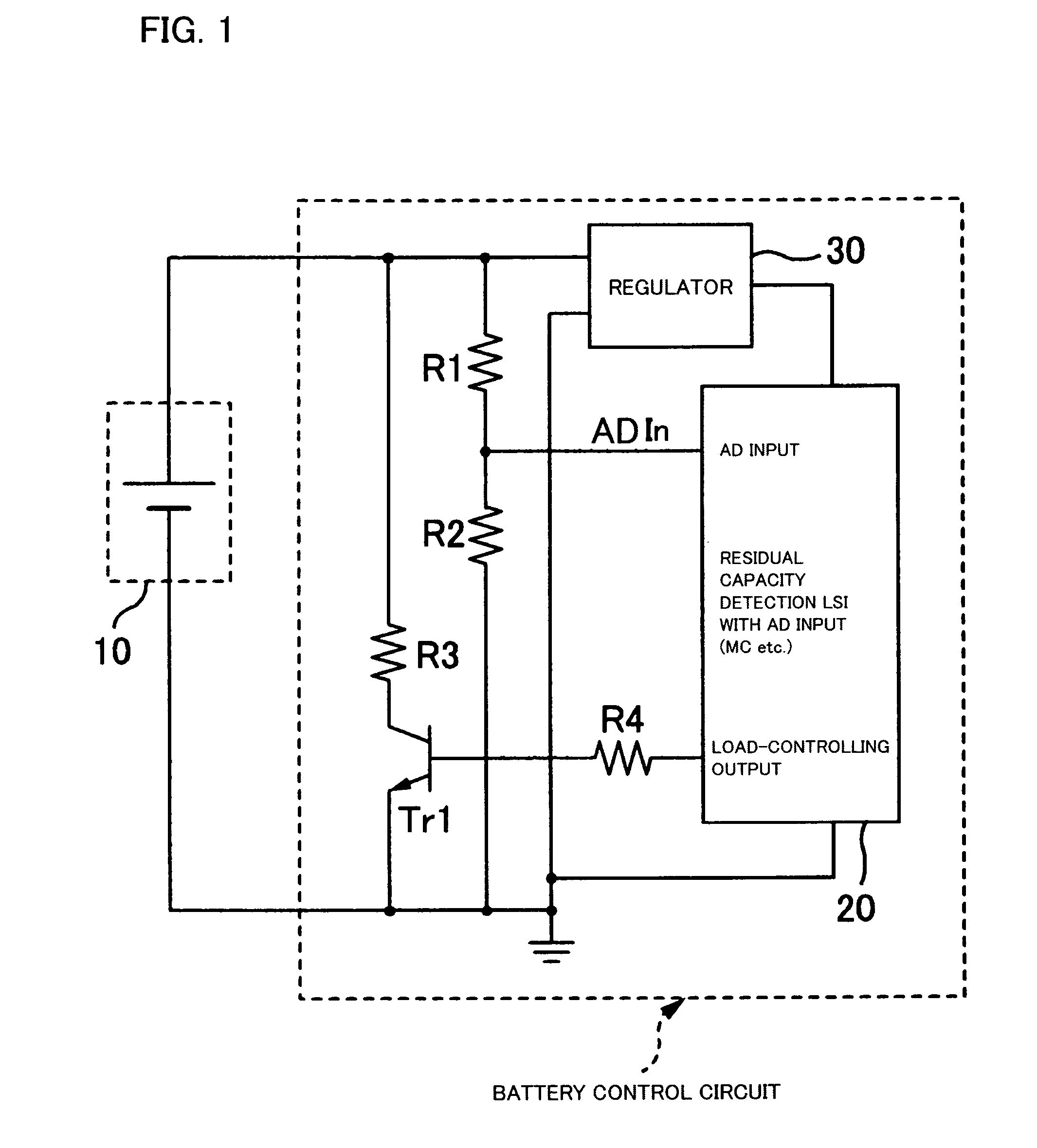 Battery control circuit and electronic device