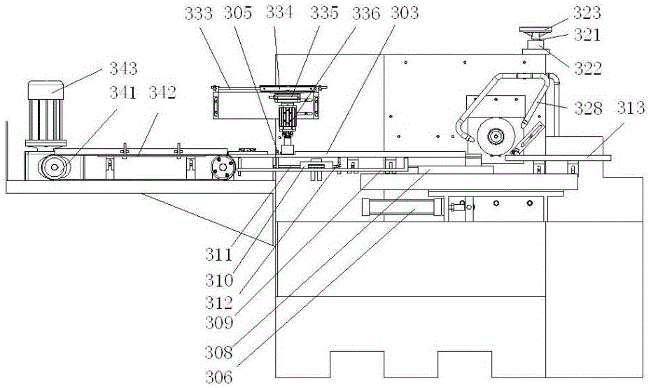 Surface finish grinding machine for outer arc surface of tile-shaped magnet