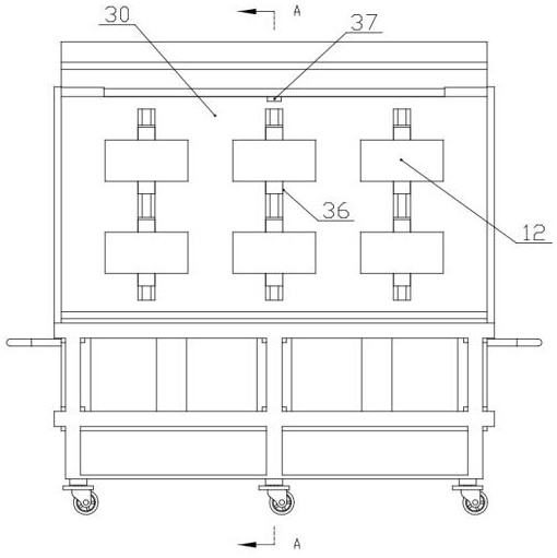 Protection type movable display device for self-control element and use method of protection type movable display device