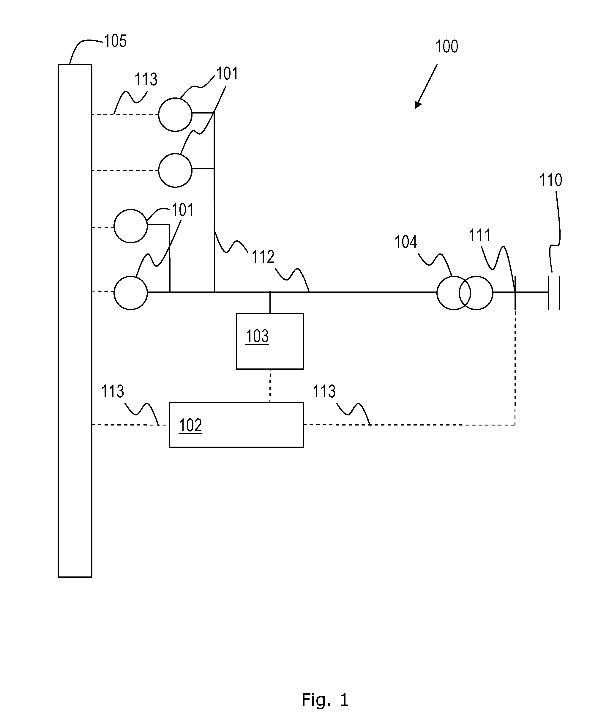 Wind power plant and a method for operating thereof