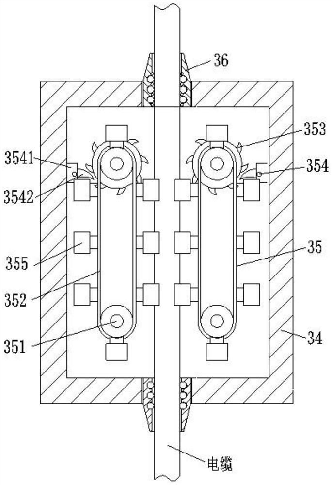 Marine submarine cable laying device and laying method thereof