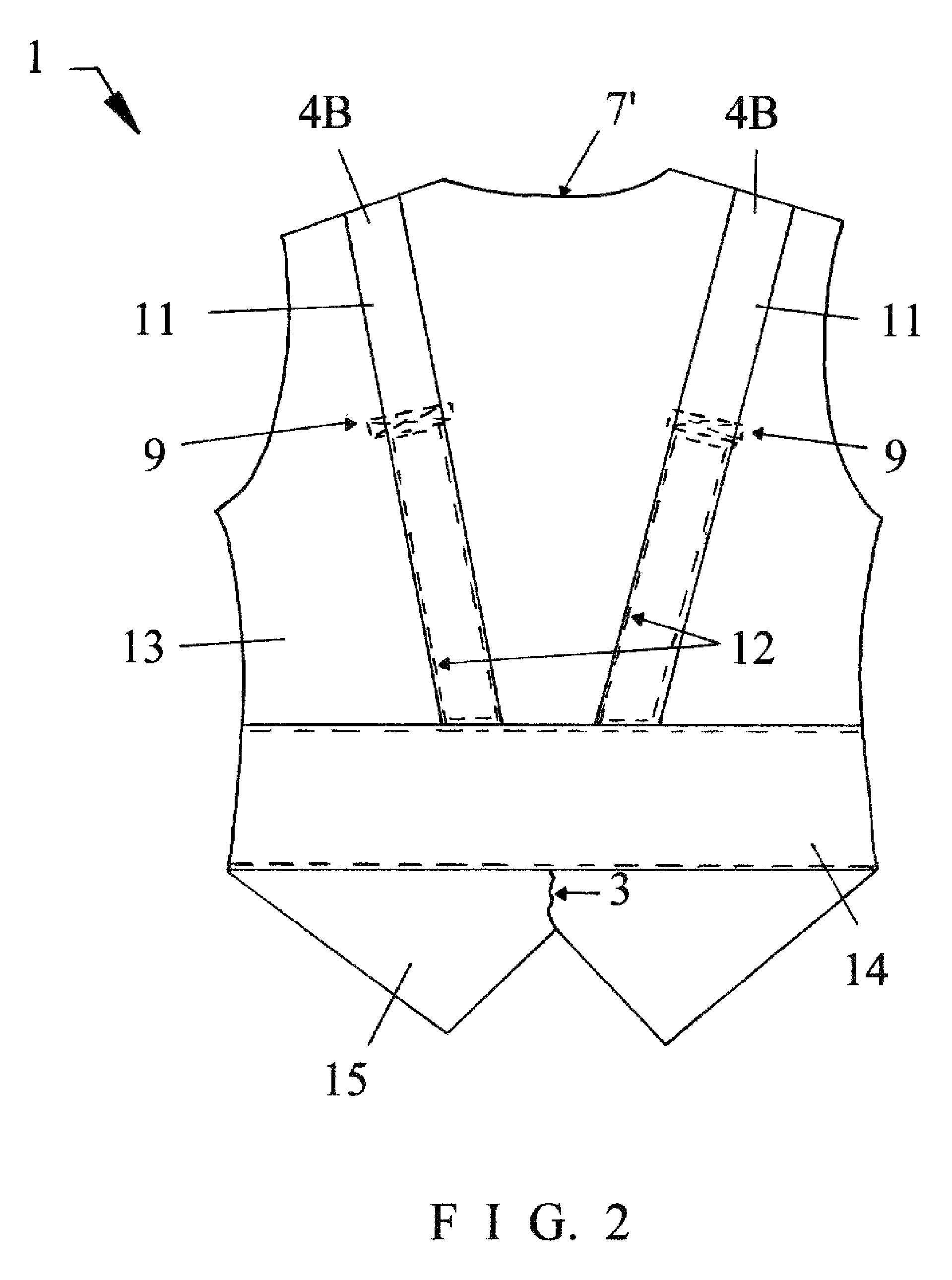 Manual transfer vest