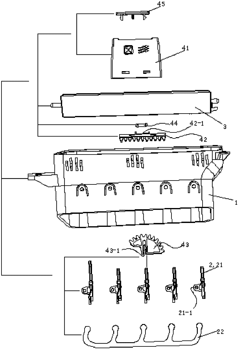 Intermediate air outlet of automobile instrument panel