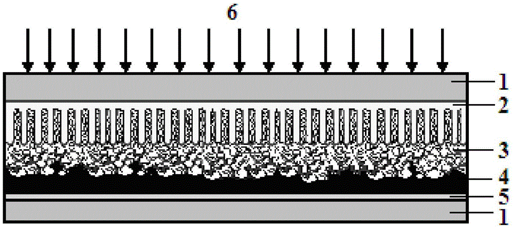 Dye-sensitized solar cell based on ZnO transparent conductive nanowire array electrode and preparation method thereof