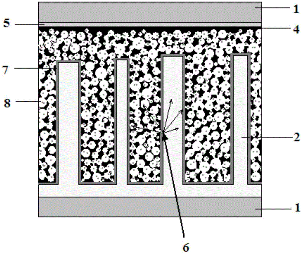 Dye-sensitized solar cell based on ZnO transparent conductive nanowire array electrode and preparation method thereof