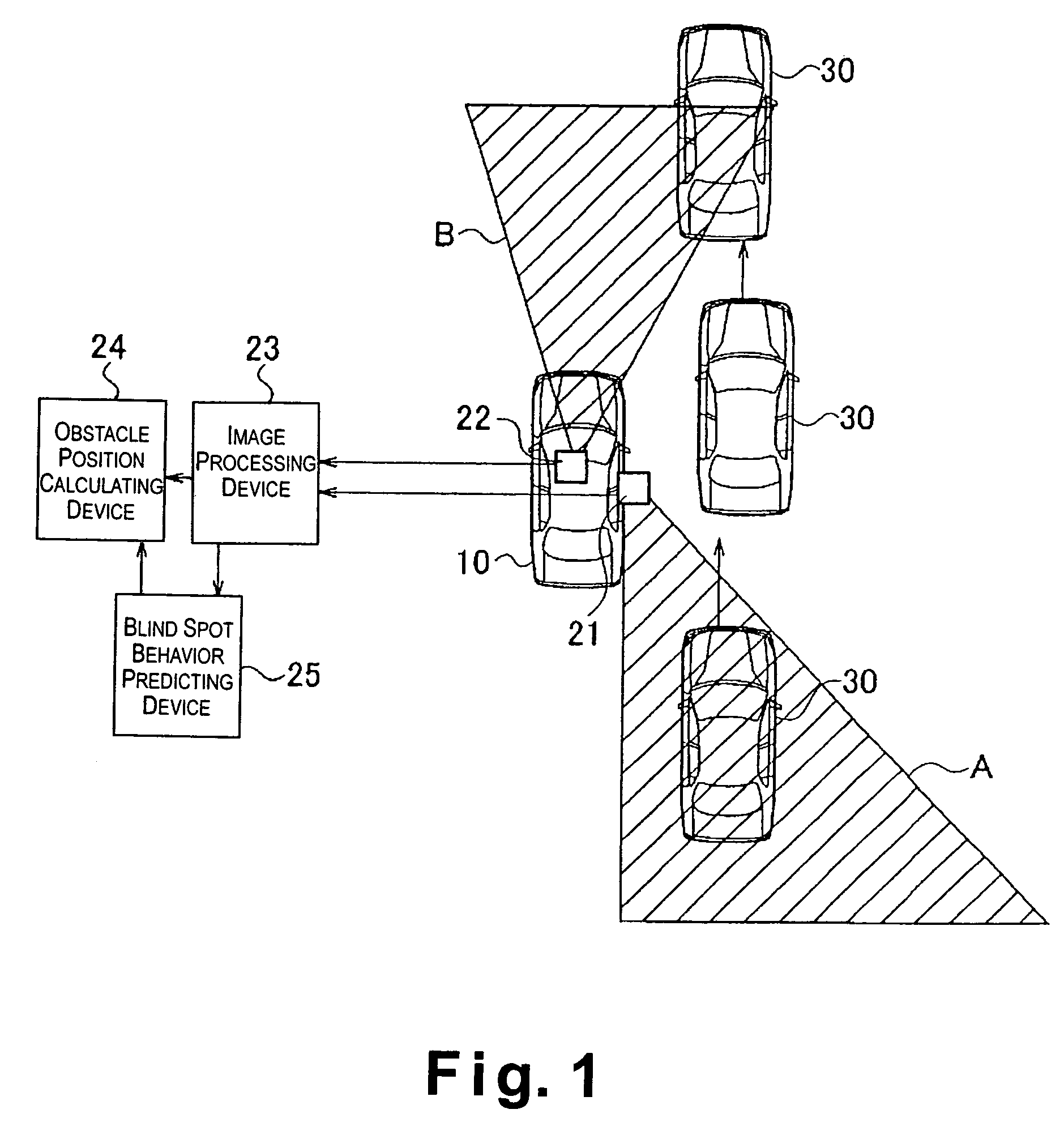 Vehicle obstacle detecting device