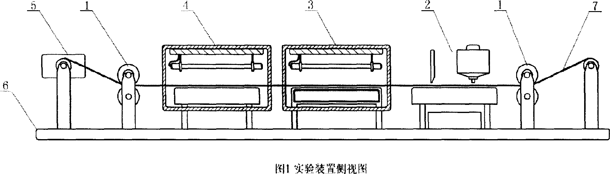 Device for preparing ordered micro structure resin base composite material film