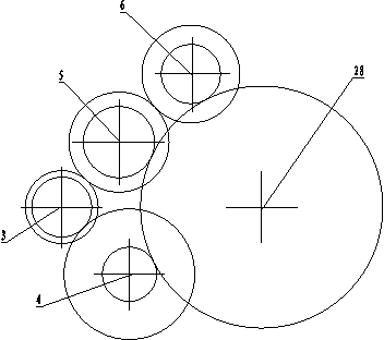 A seven-speed transmission for a vehicle