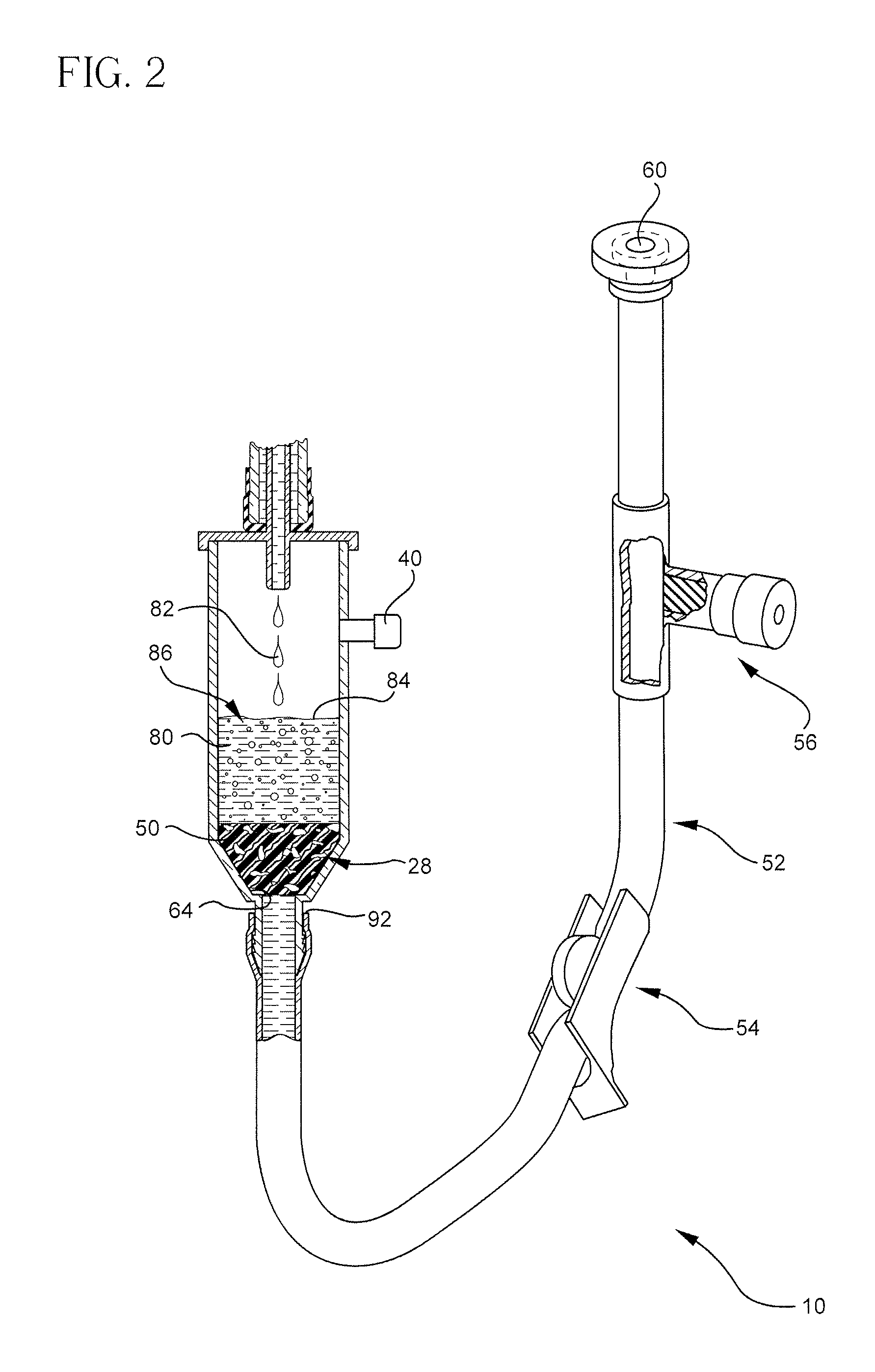 Self priming intravenous delivery system