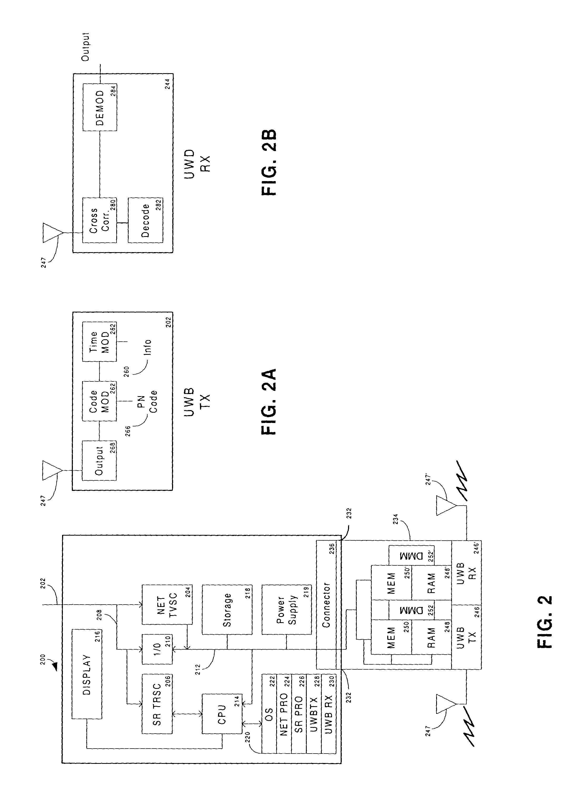 Ultra-wideband/low power communication having a dedicated removable memory module for fast data downloads—apparatus, systems and methods