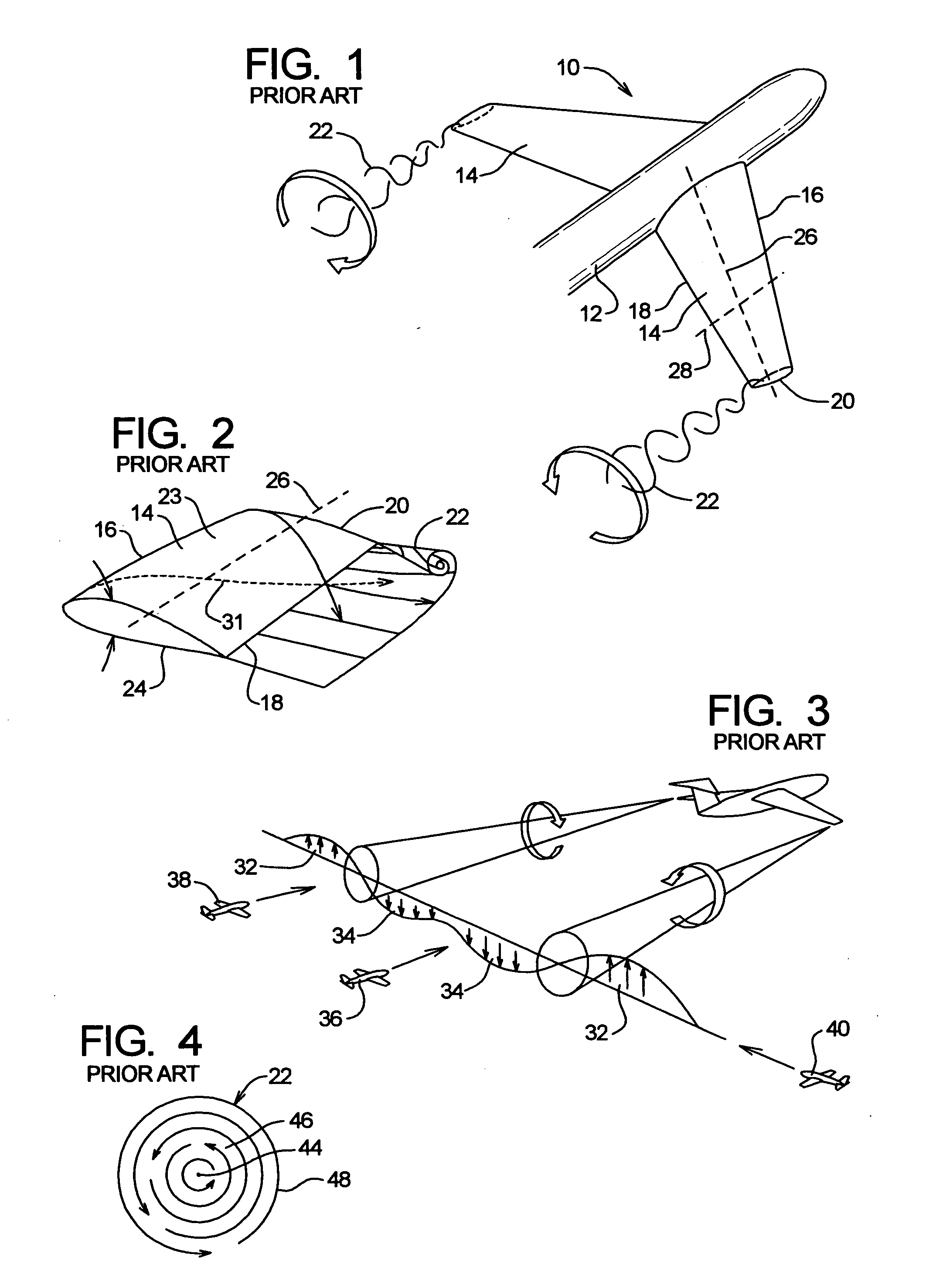 Apparatus and method for the control of trailing wake flows