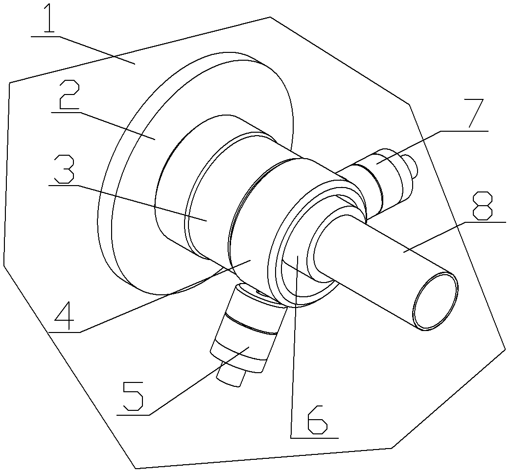 Centreless type inner circle grinding force online measuring device and measuring method thereof