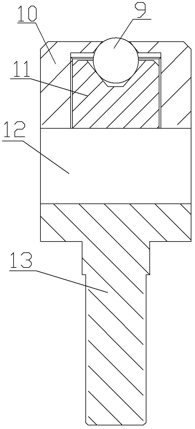 Centreless type inner circle grinding force online measuring device and measuring method thereof