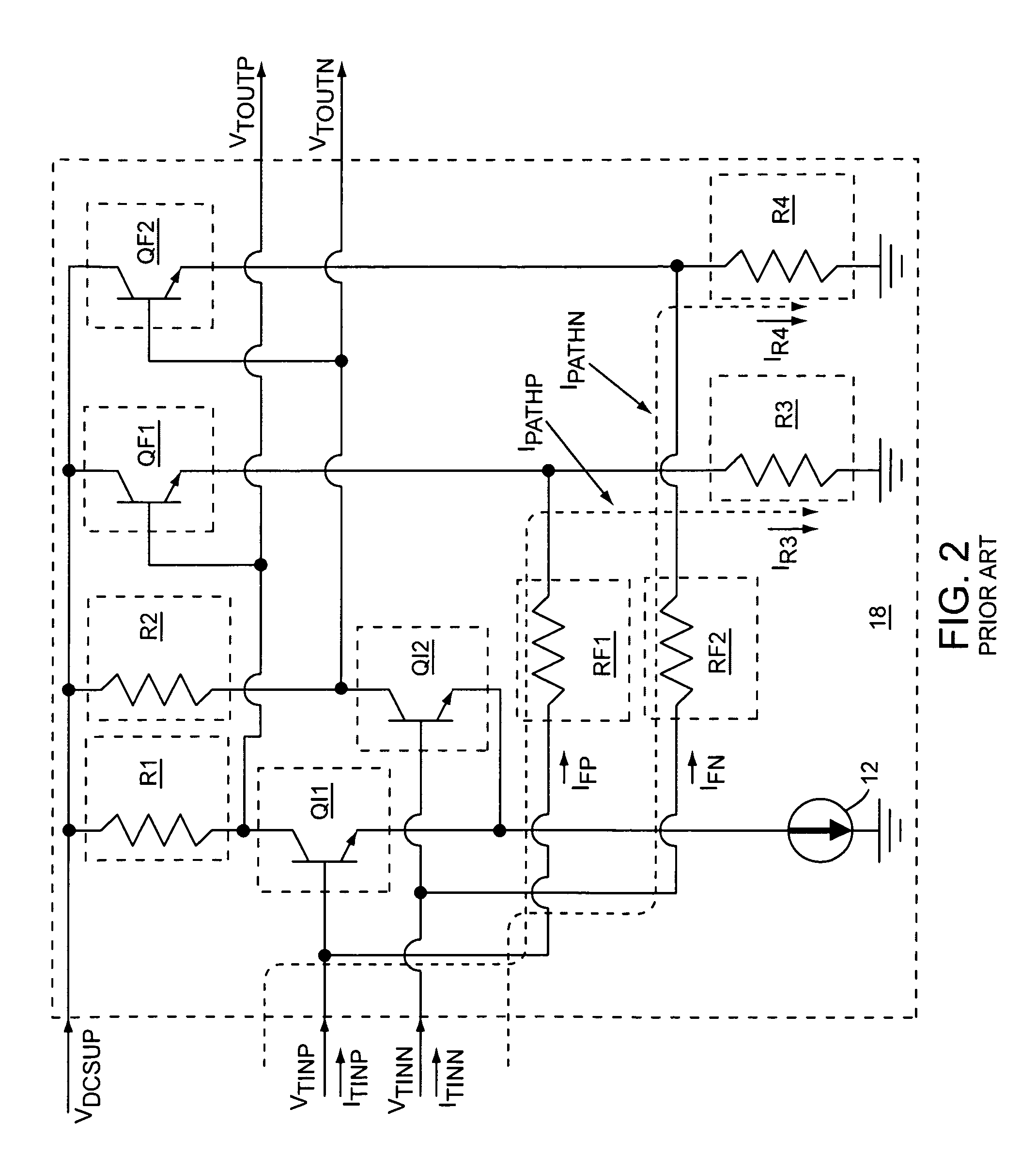 Linearized differential transimpedance amplifier